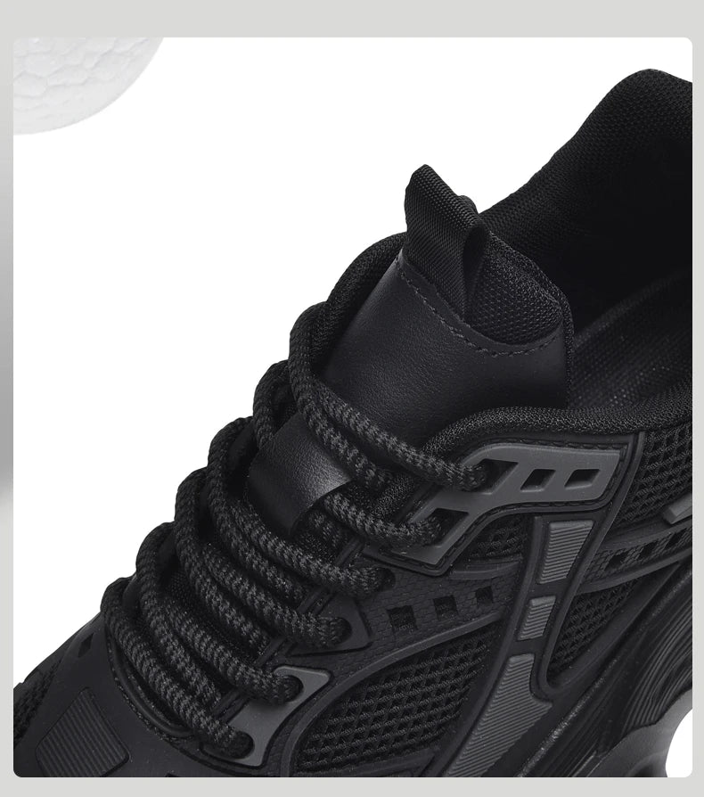 Tênis masculino casual atlético tênis de caminhada masculino preto alta qualidade tendência plataforma tênis de basquete para homem 2025