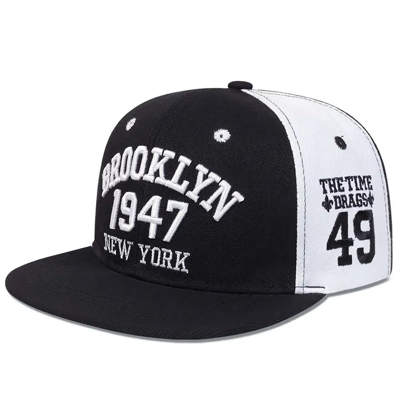 Unisex BROOKLYN 1947 Bordado Hip-hop Chapéus