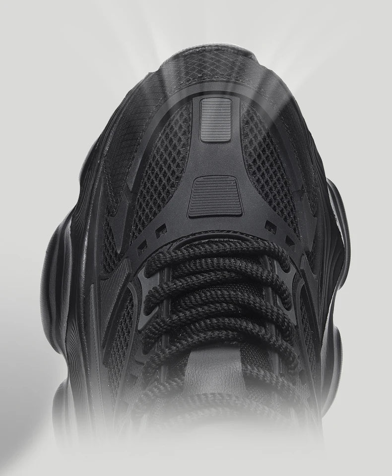 Tênis masculino casual atlético tênis de caminhada masculino preto alta qualidade tendência plataforma tênis de basquete para homem 2025