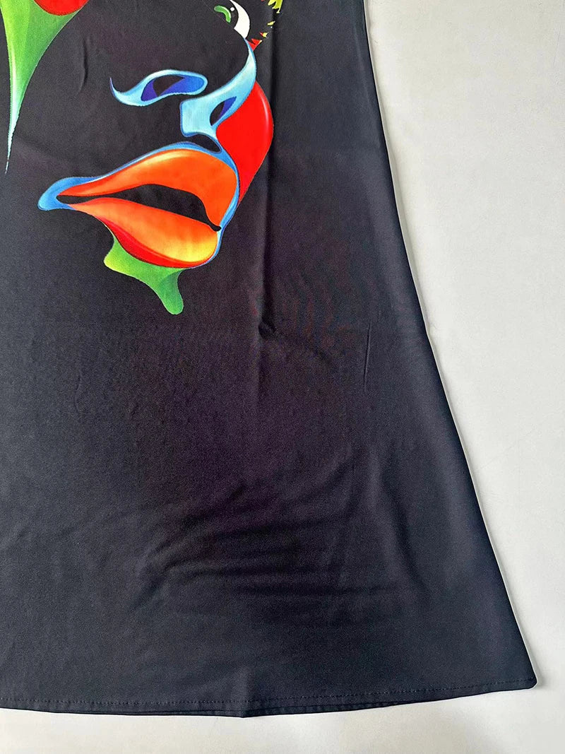 vestido com decote em v sem mangas sexy