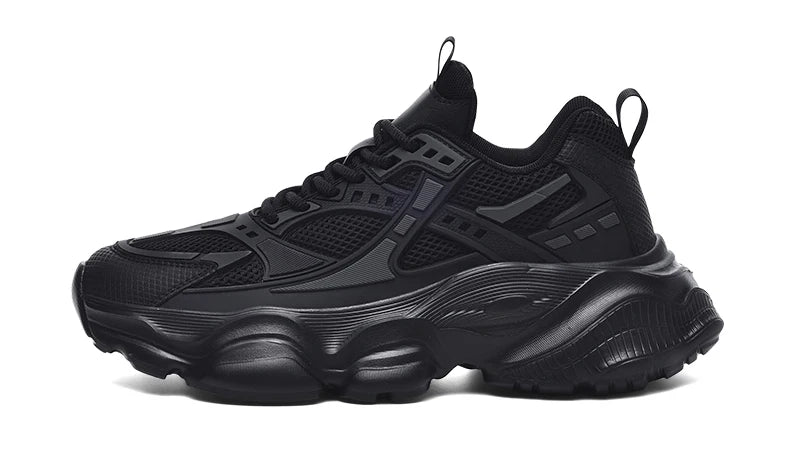 Tênis masculino casual atlético tênis de caminhada masculino preto alta qualidade tendência plataforma tênis de basquete para homem 2025