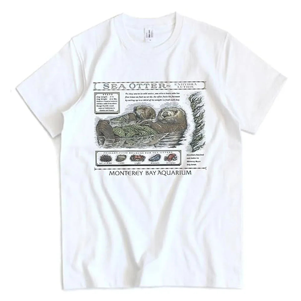 Camiseta solto lontra