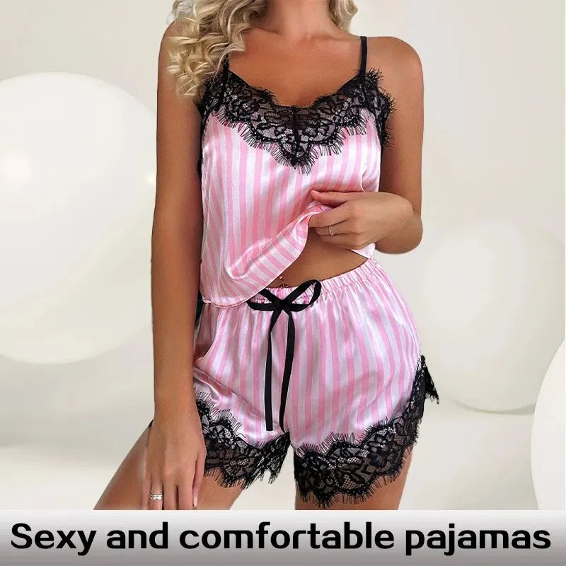 Conjunto de pijama sem mangas